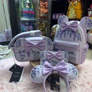 Wisteria Loungefly 4 piece set